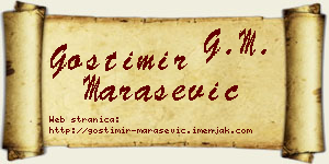 Gostimir Marašević vizit kartica